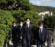 부산 찾은 송영길 "엘시티 비하면 대장동은 공공이익 환수 노력한 것"