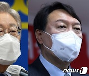 이재명 "尹, 친일파가 독립군 행세"vs윤석열 "검찰, '명캠프' 서초동 지부"