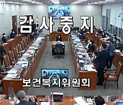 국회 복지위 국감, 윤석열 전 총장 장모 거론에 정회