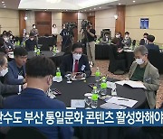 "피란수도 부산 통일문화 콘텐츠 활성화해야"