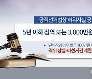 "허위사실 공표 벌금 하한 없애자"..與 선거법 개정 추진