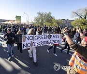 ITALY PROTEST STRIKE GREEN PASS