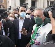 Virus Outbreak Italy Protest