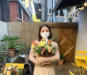 '신민철♥' 우혜림, 꽃꽂이로 태교 중인 예비맘 "반드시 오고야 말 행복"