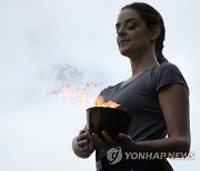 APTOPIX Greece Olympics Beijing Flame Lighting
