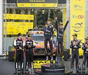 현대차, WRC 스페인 랠리 우승..티에리 누빌 포디움 올라