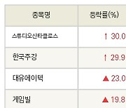 [fnRASSI]스튜디오산타클로스, 한국주강 등 30종목 52주 신고가 경신