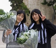 그리스 도착한 이재영·다영 쌍둥이 "그리스 오게 돼 영광"