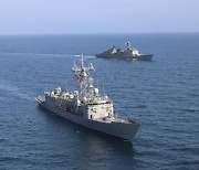 한-EU-오만, 아덴만 연안서 해적퇴치 연합 해상훈련