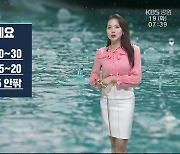 [날씨] 강원 영동 북부 10~30mm 비.."우산 챙기세요"