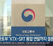 국토부 "KTX-SRT 통합 연말까지 결론"