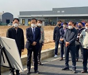 김윤덕 의원, 김현준 LH 사장과 익산식품클러스터 지반침하 현장 방문