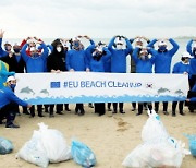 홍인성 인천 중구청장, 주한 유럽연합 대사들과 해양환경 정화 활동
