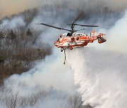 영암산림항공, 누리호 발사에 산불진화헬기 지원나서