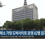 자산거래소 가장 도박사이트 운영 42명 검거