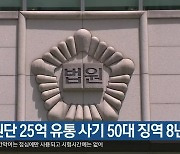 섬유원단 25억 유통 사기 50대 징역 8년