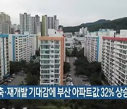 재건축·재개발 기대감에 부산 아파트값 32% 상승