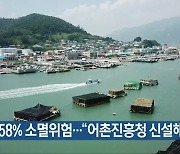 [여기는 전남] 어촌 58% 소멸위험.."어촌진흥청 신설해야" 외