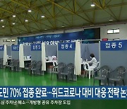 강원도민 70% 접종 완료..위드코로나 대비 대응 전략 논의