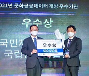 국민체육진흥공단, 2021년 문화공공데이터 개방 우수기관 선정