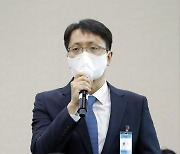 답변하는 박대준 쿠팡 대표