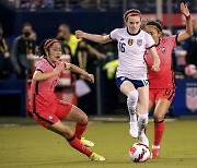 한국 여자축구, '홈 22연승' 달리던 최강 미국과 0-0 무