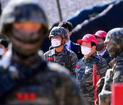 해병대 연평부대 방문한 박병석 국회의장