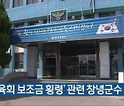 '체육회 보조금 횡령' 관련 창녕군수 송치