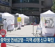 당진서 중학생 연쇄감염..대전·세종·충남 49명 신규 확진