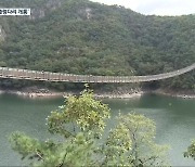 남한강 첫 출렁다리 개통..청풍호 새 명물 기대