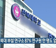 "전북대 부설 연구소 87% 연구원 한 명도 없어"
