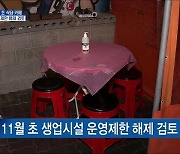 "다음 달 식당·카페 운영시간 제한 해제 검토"