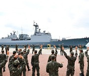 2021 해군 순항훈련전단 출항 환송식