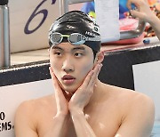 황선우, 경영월드컵 개인혼영 100m 동메달