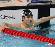 황선우, 국제대회 첫 메달..첫 쇼트코스 대회 출전서 개인혼영 100m 동메달