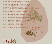 정동원, 정규앨범 첫 정규 앨범 '그리움, 아낌없이 주는 나무' 타임테이블 공개