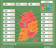 [인포그래픽]수도권도 지방도 집값 상승세 '주춤'