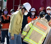 금천구 사고 현장 찾은 오세훈..'안전 매뉴얼' 강조