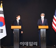 [포토]북핵 수석대표 협의 마친 노규덕-성 김