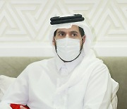 발언하는 카타르 통상산업부 장관