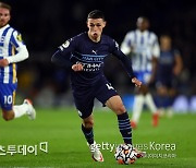 '포든 멀티골' 맨시티, 브라이턴에 4-1 대승