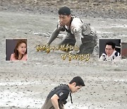 '안다행' 김정환-김준호-오상욱, 펜싱칼 대신 호미 들고 '갯벌 사투'