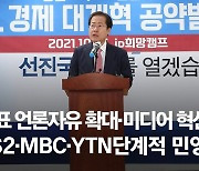 홍준표의 방송 공약 "KBS2·MBC·YTN는 단계적 민영화"