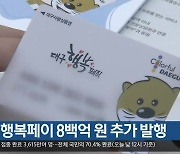 대구행복페이 8백억 원 추가 발행