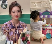 '오상진♥' 김소영, 워킹맘 삶 얼마나 바쁘면.."딸과 3일 만에 상봉"