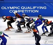 쇼트트랙 월드컵 혼성 계주 2,000m 3위 오른 한국 대표팀
