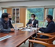 권재형 경기도의원, 건설국 관련 의정부시 현안 논의