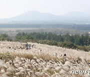 올 가을 첫 미세먼지에 한라산도 흐릿..오후까지 탁한 하늘