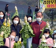 청도군, 도시 주부 초청 친환경농업체험..'반짝시장' 인기