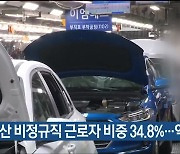 울산 비정규직 근로자 비중 34.8%..역대 최고